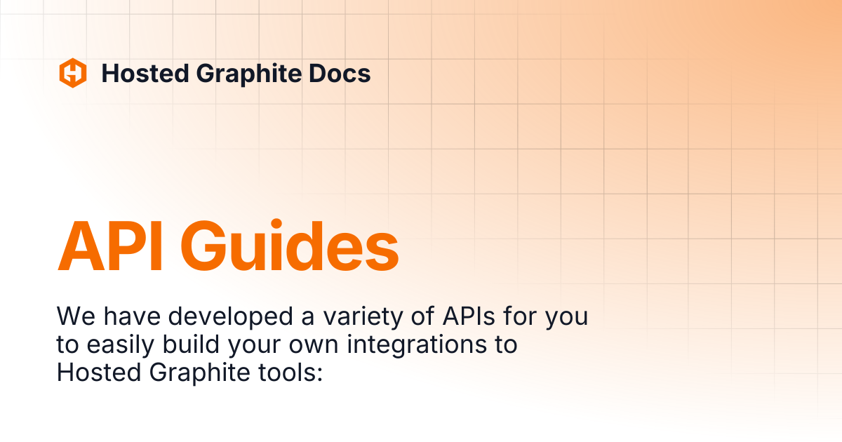 API Guides | Hosted Graphite Docs